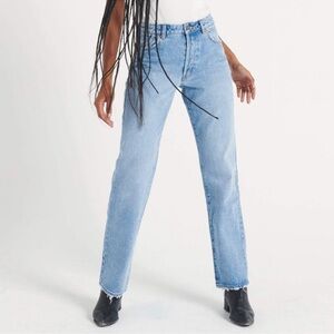 Rolla's Classic High Rise Straight‎ Jeans 90's Blue Button Fly Size 28